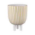 Atlas Booth Striped Footed Bowl Vase
