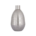 Atlas Bourne Silver Textured Metal Vase