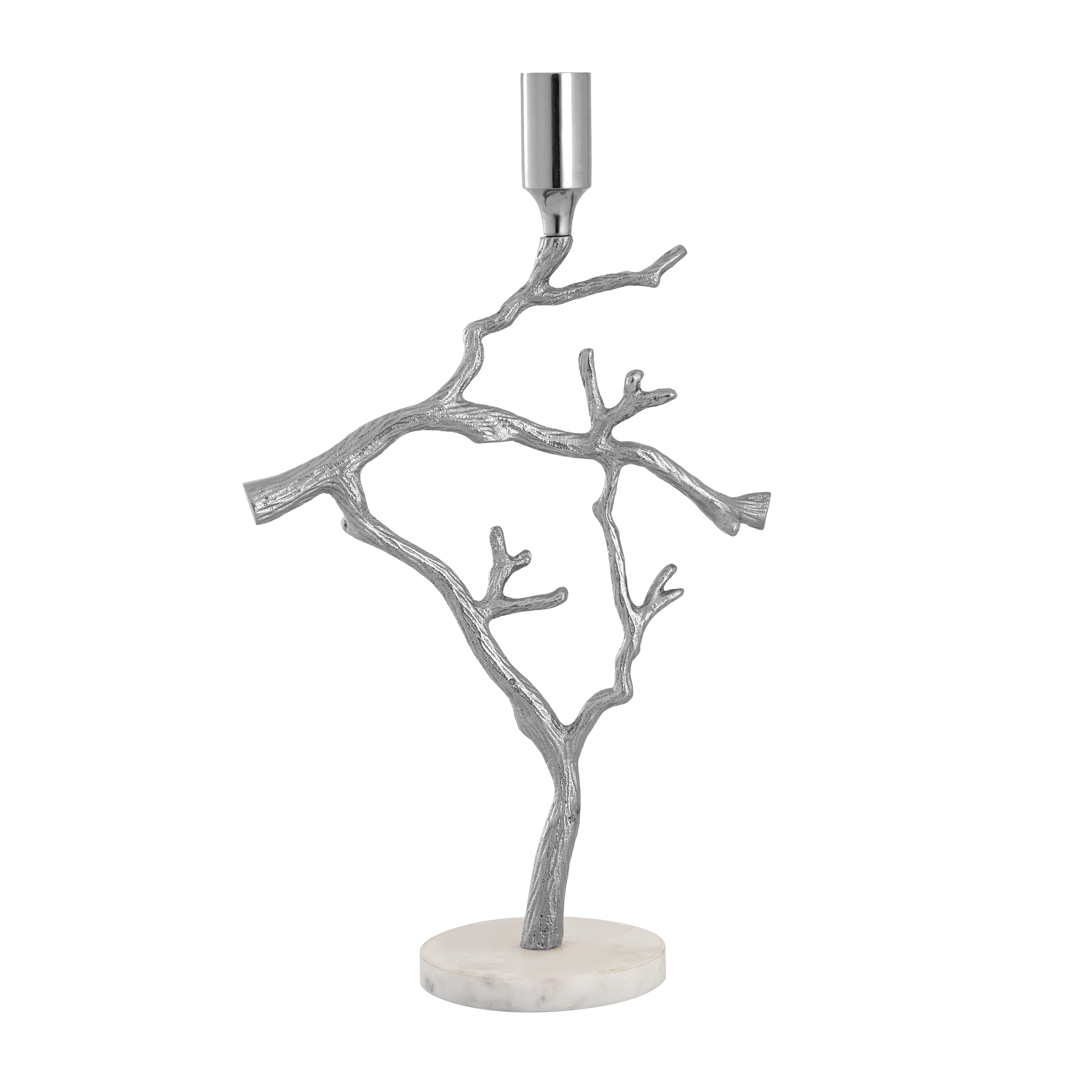Atlas Branch Metal Candleholder 21 Inch Tall