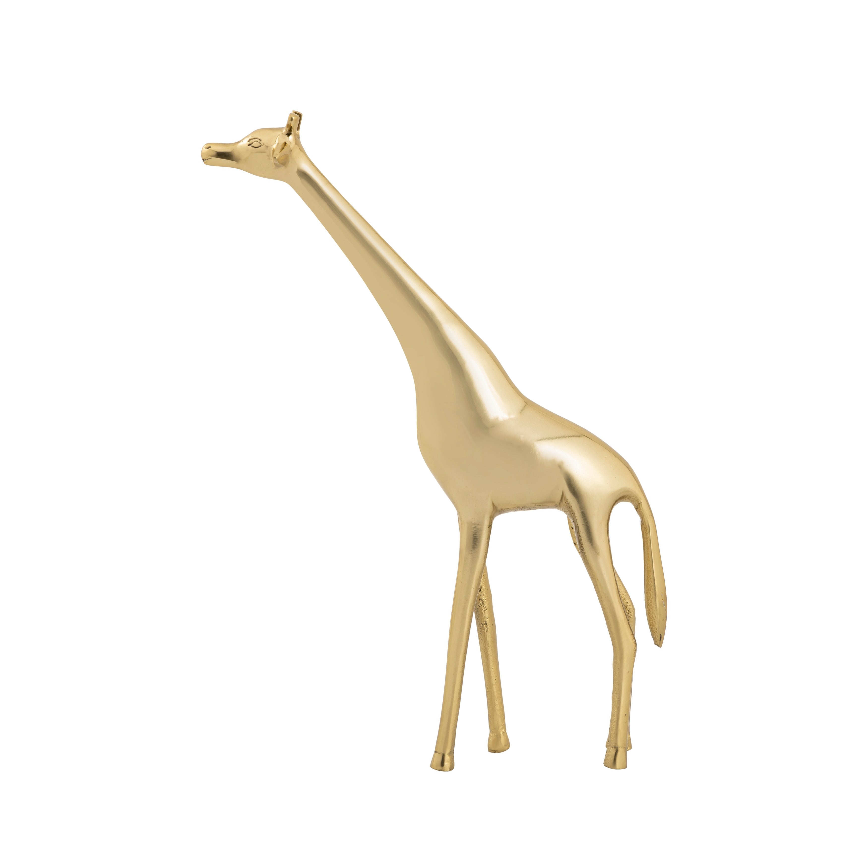 Atlas Brass Giraffe Sculpture