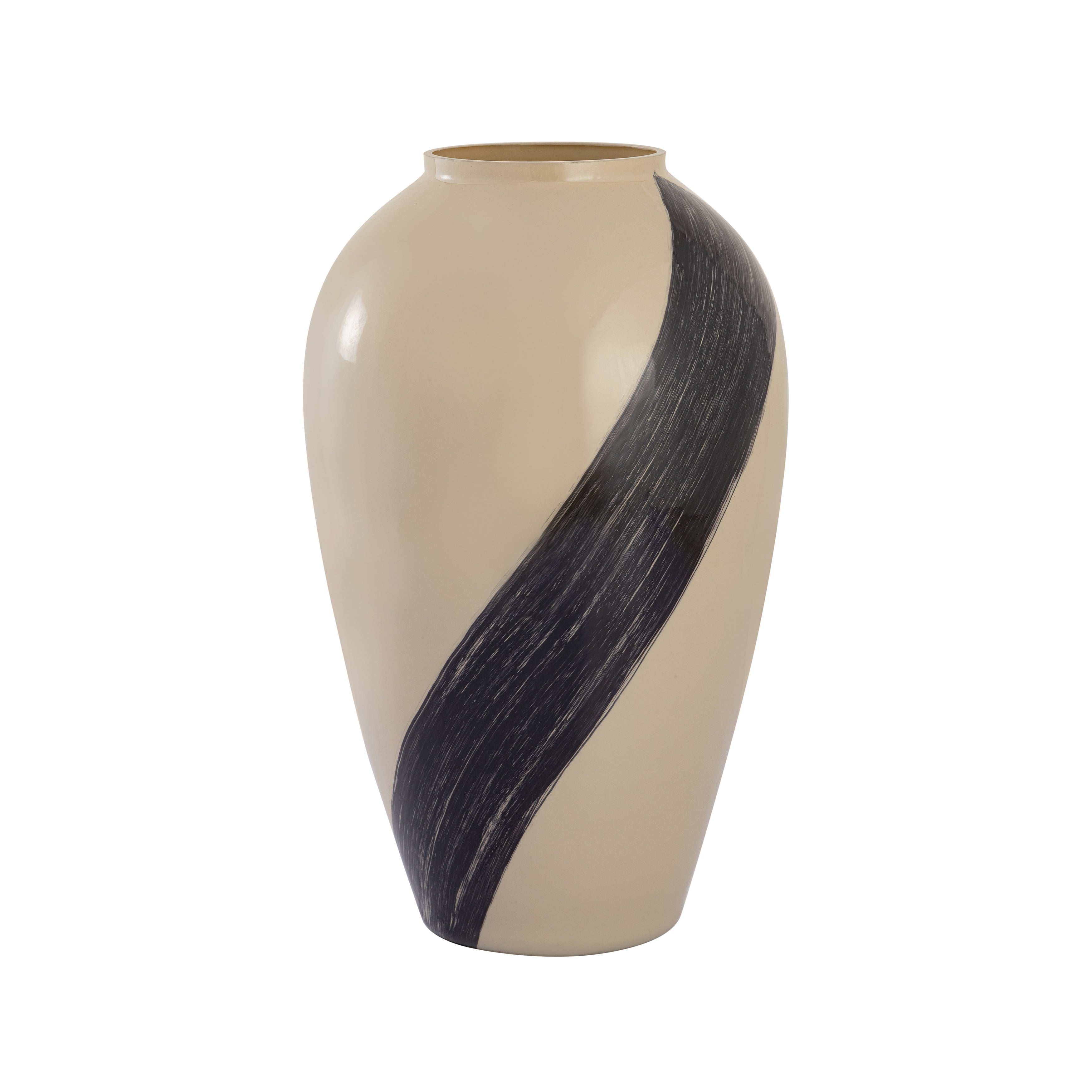 Atlas Brushstroke Art Glass Vase