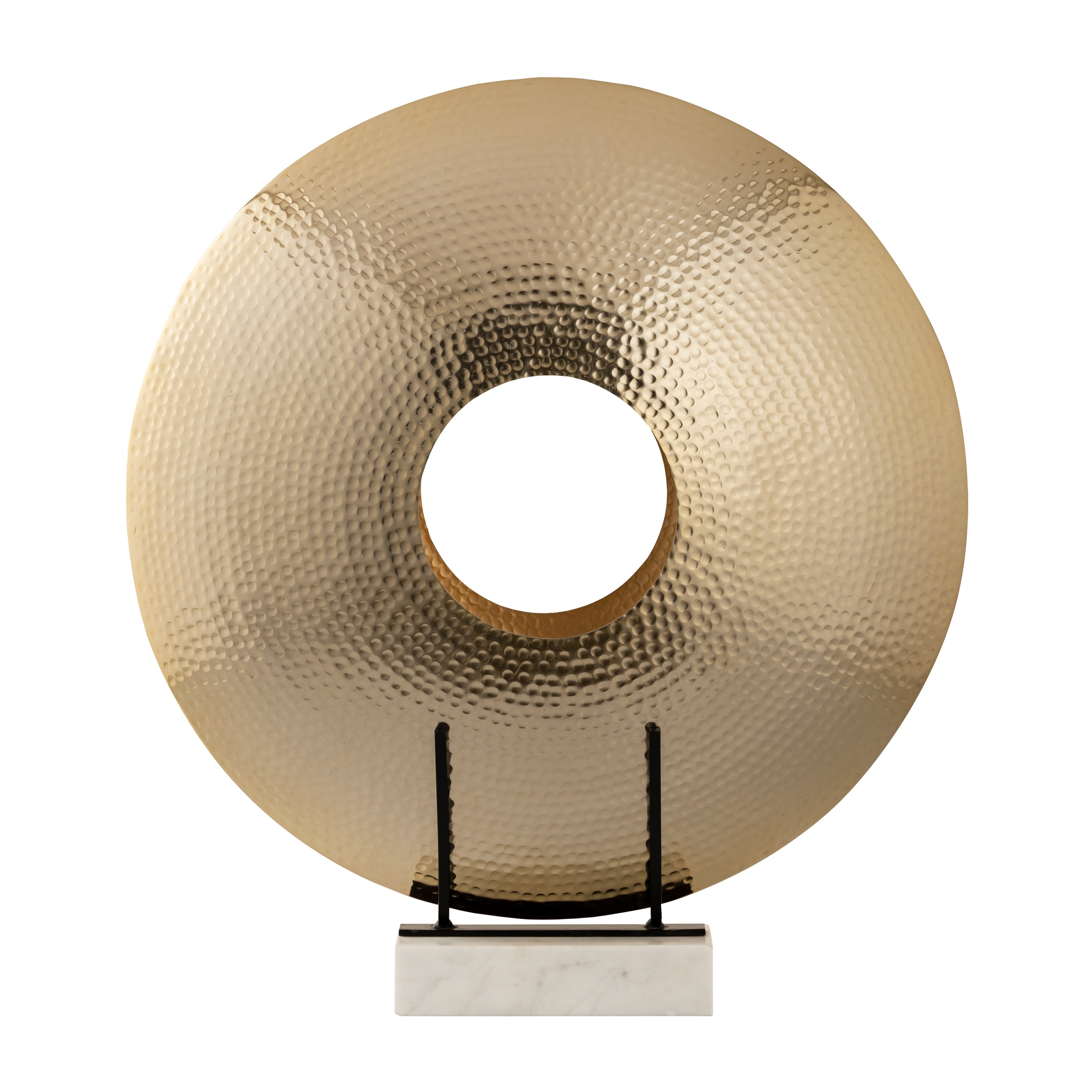 Atlas Charged Hammered Metal Sculpture 27 Inch Tall