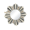 Atlas Chatham Pieced Wood Light Wall Mirror 31.5 Inch High