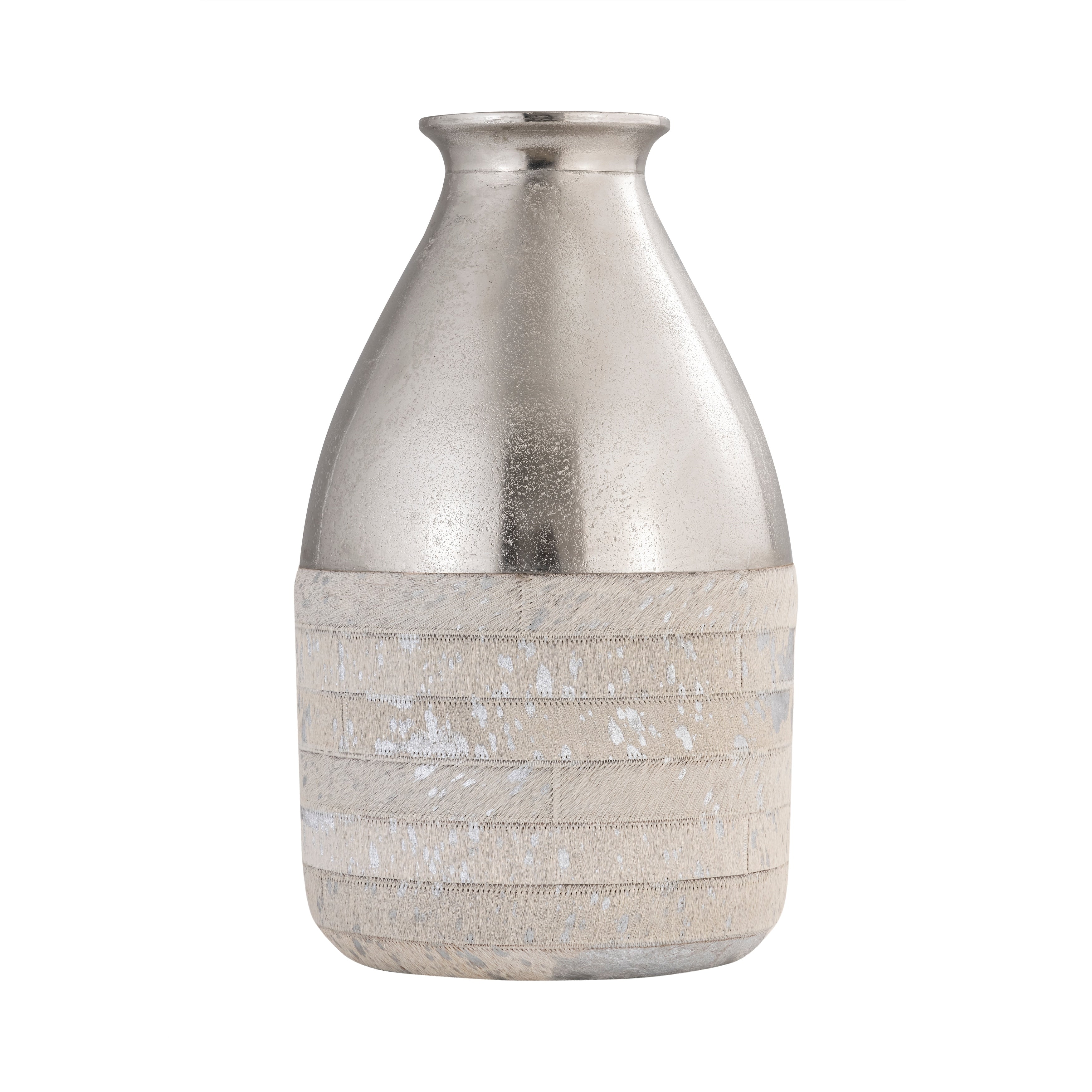 Atlas Chloe Silver Metal Vase