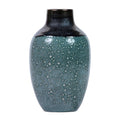 Atlas Clayton Blue Glazed And Gold Earthenware Vase