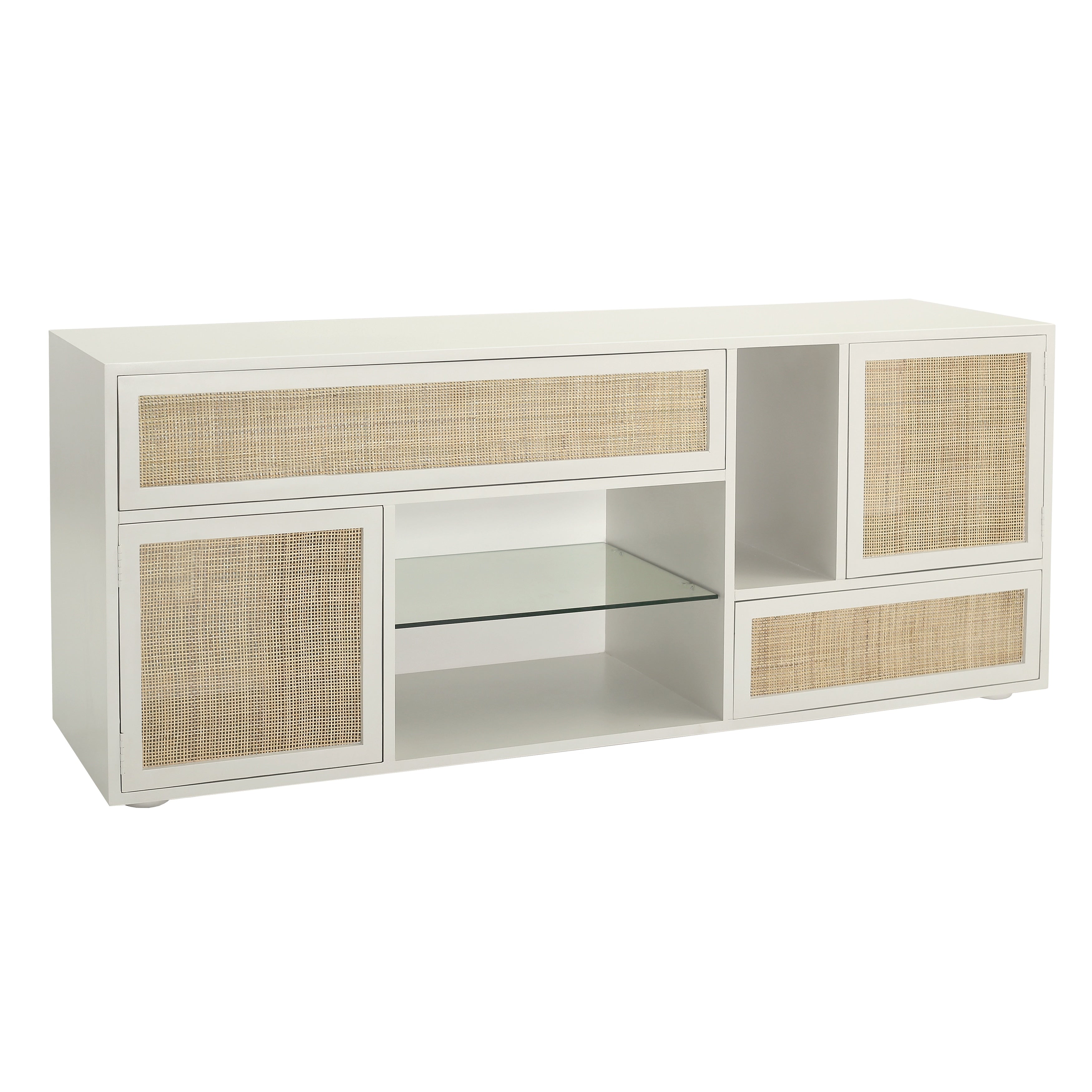 Atlas Clearwater Credenza White 68 Inch W