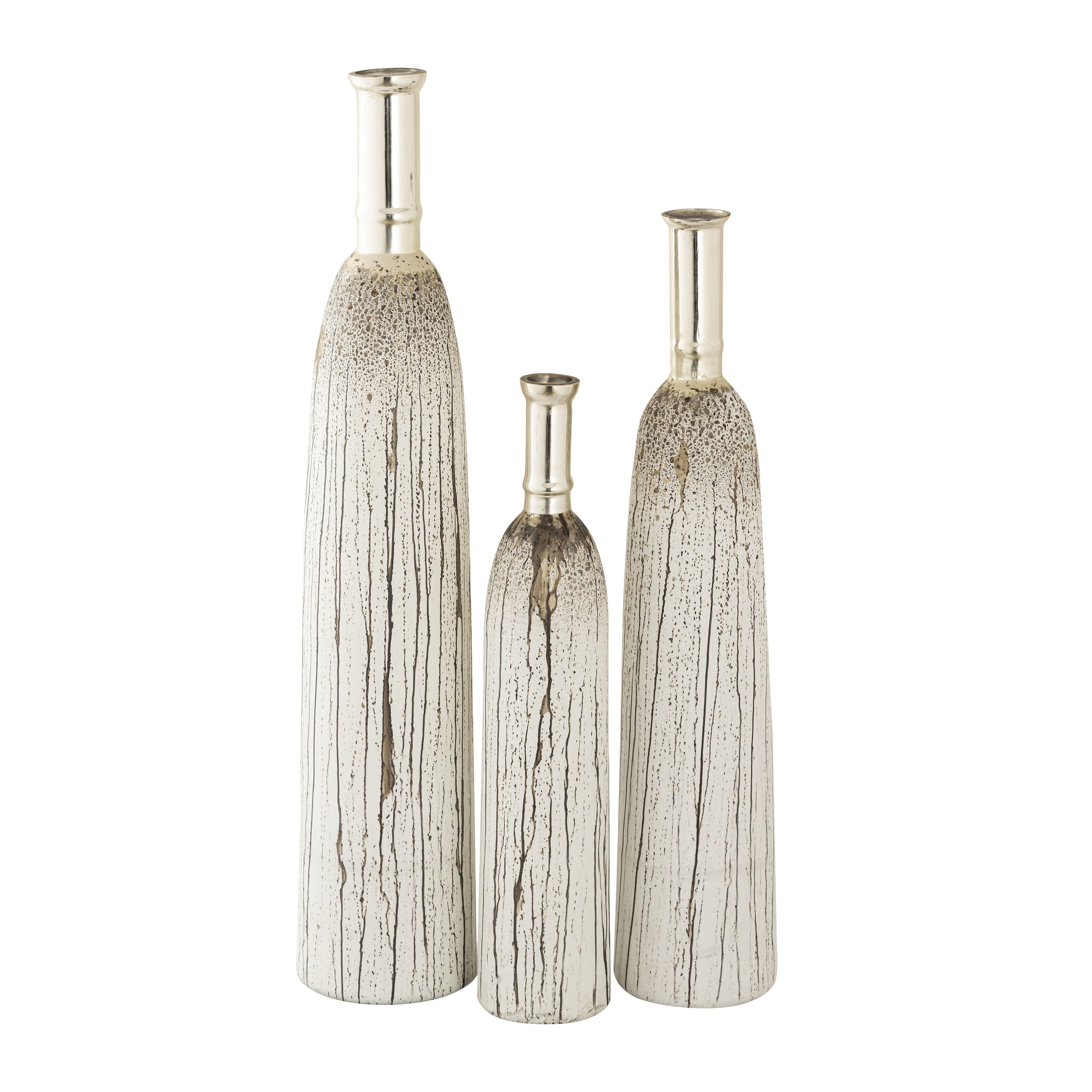 Atlas Coco Set Of 3 Narrow Glass Vases