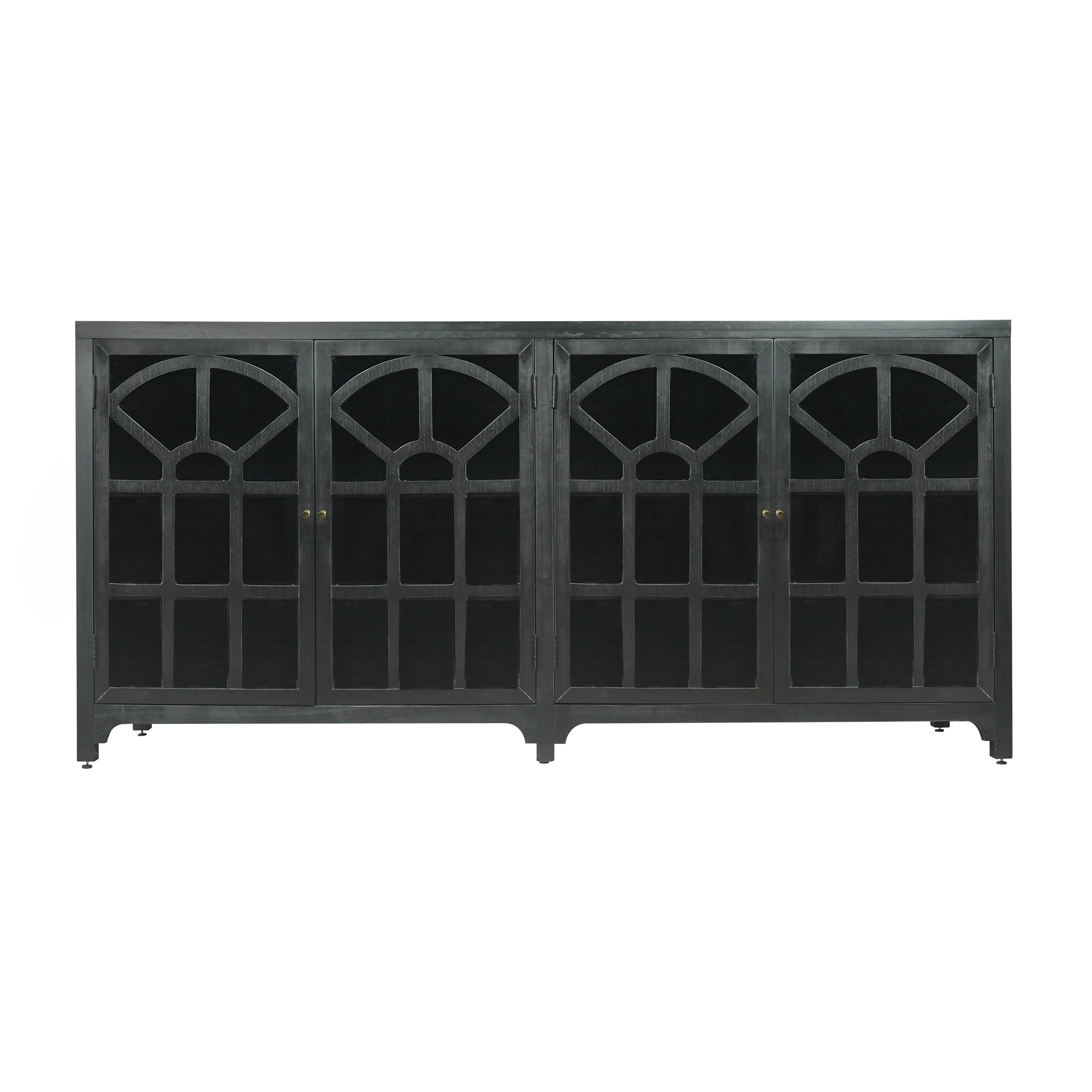 Atlas Conrad Credenza Kettle Black 72 Inch W