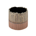Atlas Cooper Ridged Texture Ceramic Candleholder 5.25 Inch H
