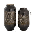 Atlas Cullen Set Of 2 Metal Candle Lanterns 16.5 Inch H