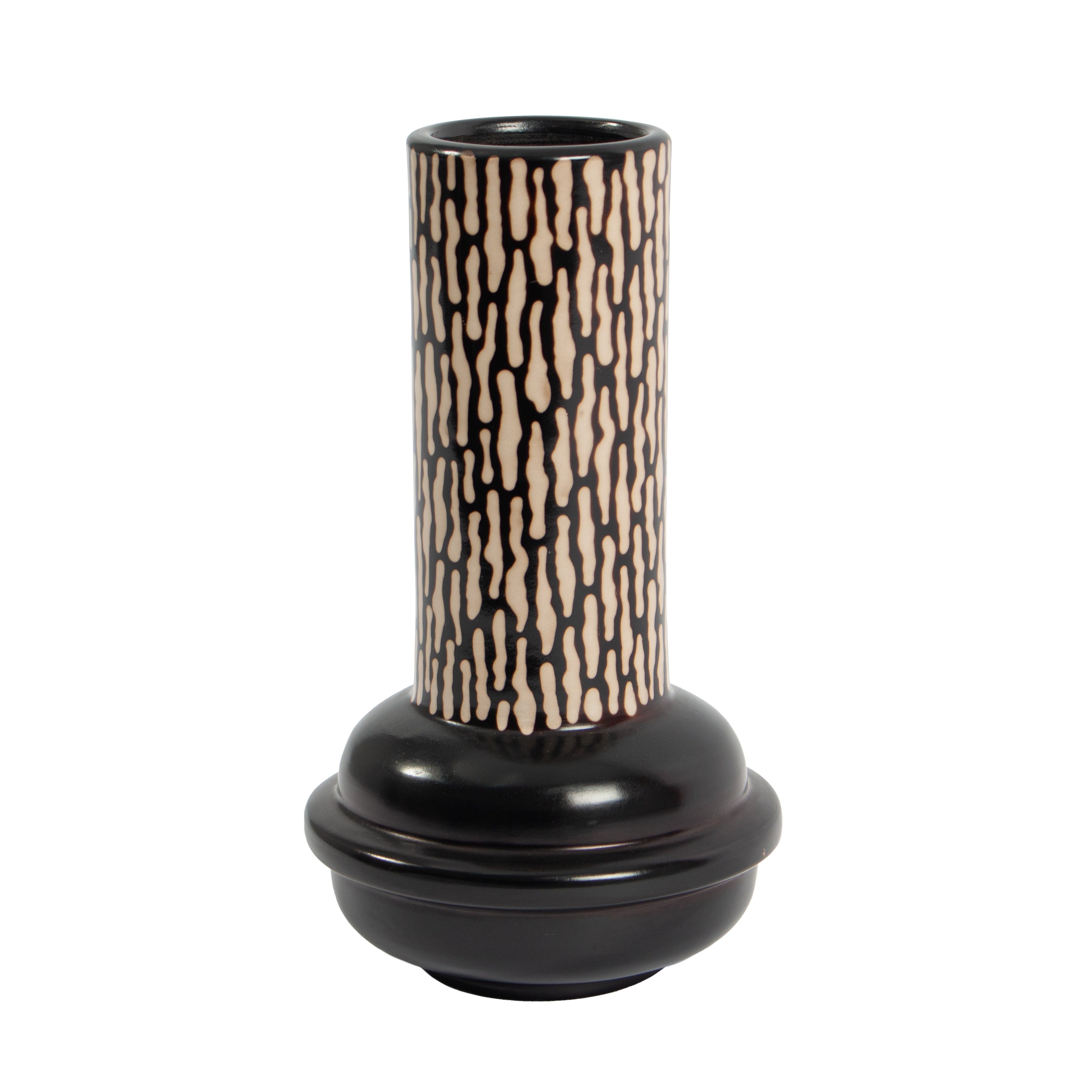 Atlas Cylindrical Ceramic Two Tone Vase