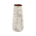 Atlas Delmont Whitewash Textured Iron Vase