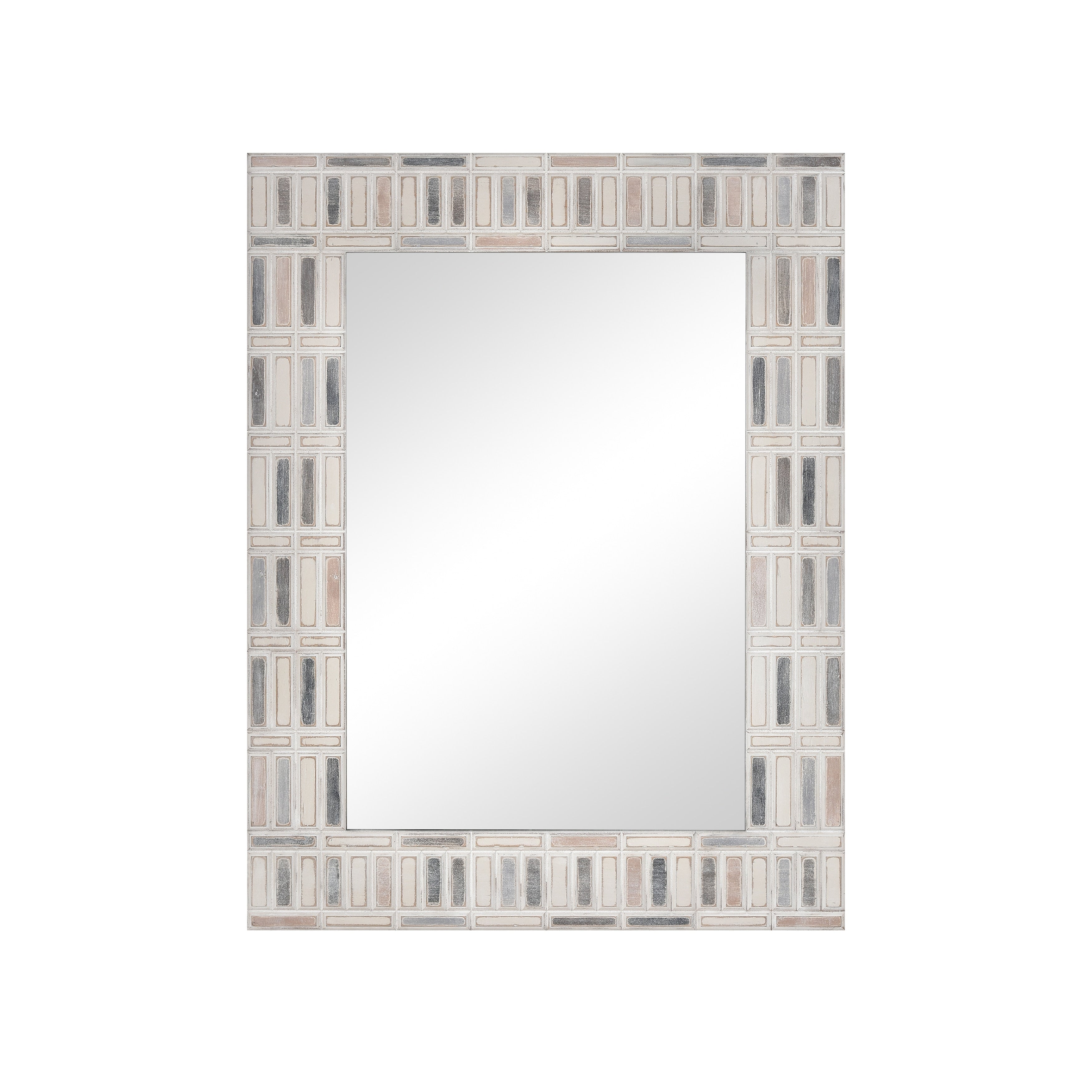 Atlas Derse Rectangular Mosaic Wall Mirror 41.25 Inch High