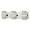 Atlas Desiree 6 High Integrated Led Sconce Polished Chrome 21 Inch W