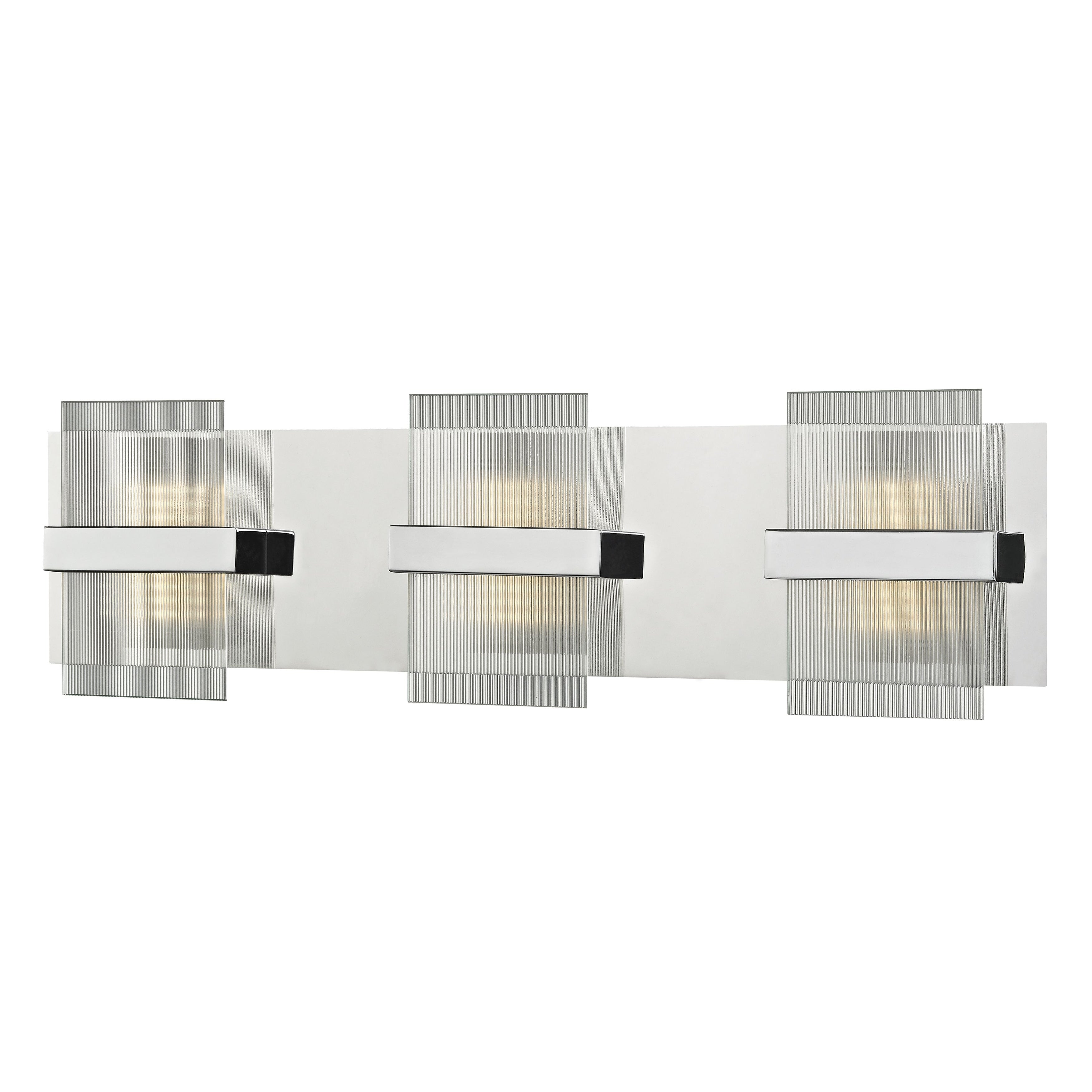 Atlas Desiree 6 High Integrated Led Sconce Polished Chrome 21 Inch W