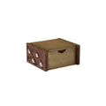 Atlas Dorsey Aluminum And Walnut Stained Box Small