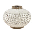 Atlas Echten Aged White Textured Terracotta Vase