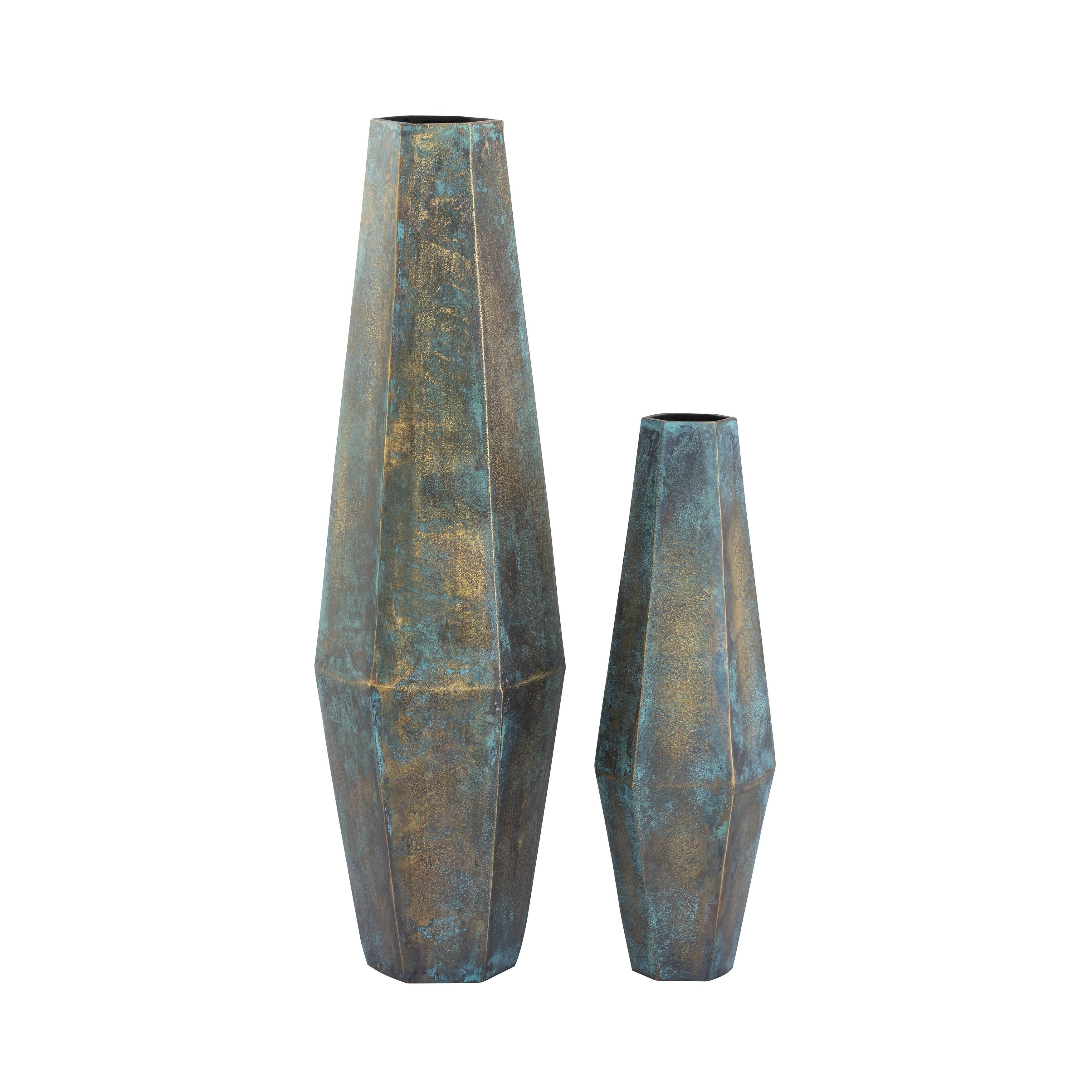 Atlas Erwin Vase Set Of 2 Oxidized Brass