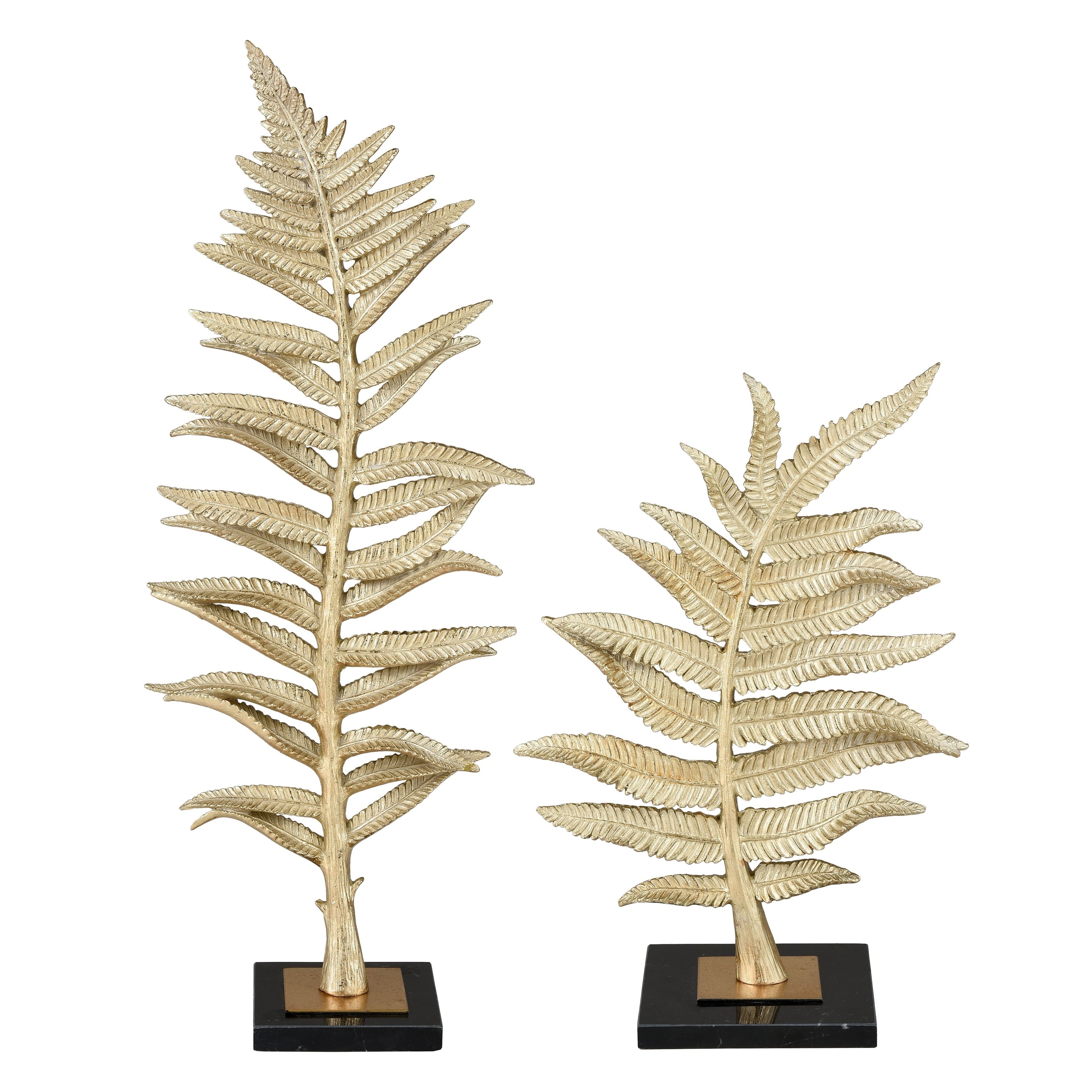 Atlas Fern Set Of 2 Resin Sculptures 25 Inch Tall