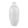 Atlas Flynn White Textured Earthenware Vase