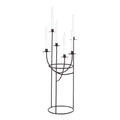 Atlas Friends Sculptural Metal Taper Candleholder 30.5 Inch H
