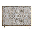 Atlas Geometric Star Panel Metal Decorative Firescreen 46 Inch Wide