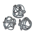 Atlas Glass Knot Set Of 3 Decorative Accessory
