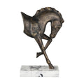 Atlas Hadley Horse Bronze And Resin Sculpture 17.25 Inch Tall