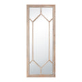 Atlas Hargen Overscaled Wooden Lattice Wall Mirror 71 Inch High