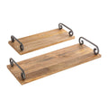 Atlas Highland Set Of 2 Natural Wood Trays Set Of 2