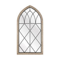 Atlas Irya Tudor Style Wood Framed Wall Mirror 49.75 Inch High