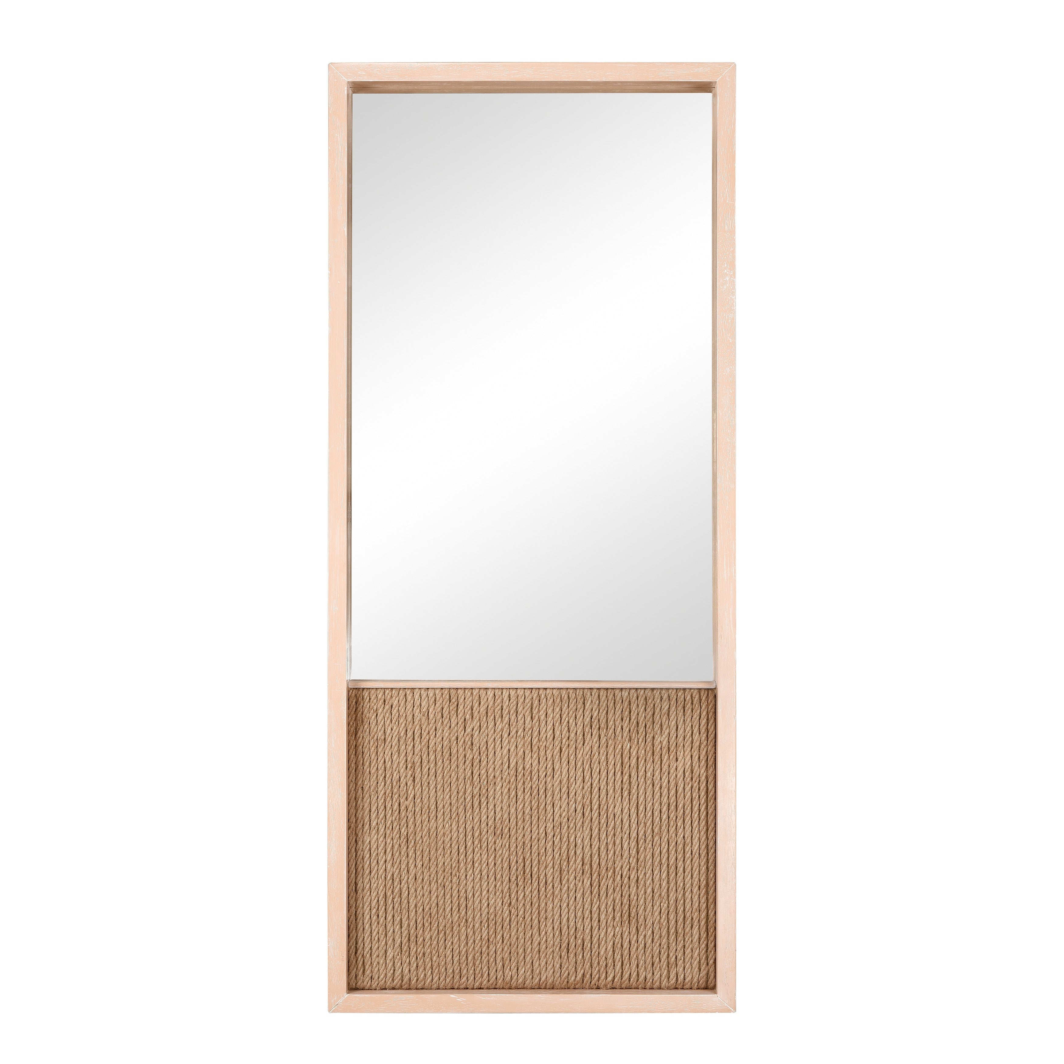Atlas Latham Ractangular Wood Wall Mirror 56 Inch High