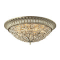 Atlas Lighting Andalusia Filigree Crystal Flush Mount 24 Inch Wide