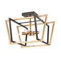 Atlas Lighting Bridgette Geometric Semi Flush Mount 16 Inch Wide