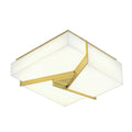 Atlas Lighting Candeau Integrated Led Metal And Opaque Diffuser Flush Mount 12.75 Inch Wide
