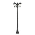 Atlas Lighting Central Square 3 Light Outdoor Post Light 91 Inch Tall