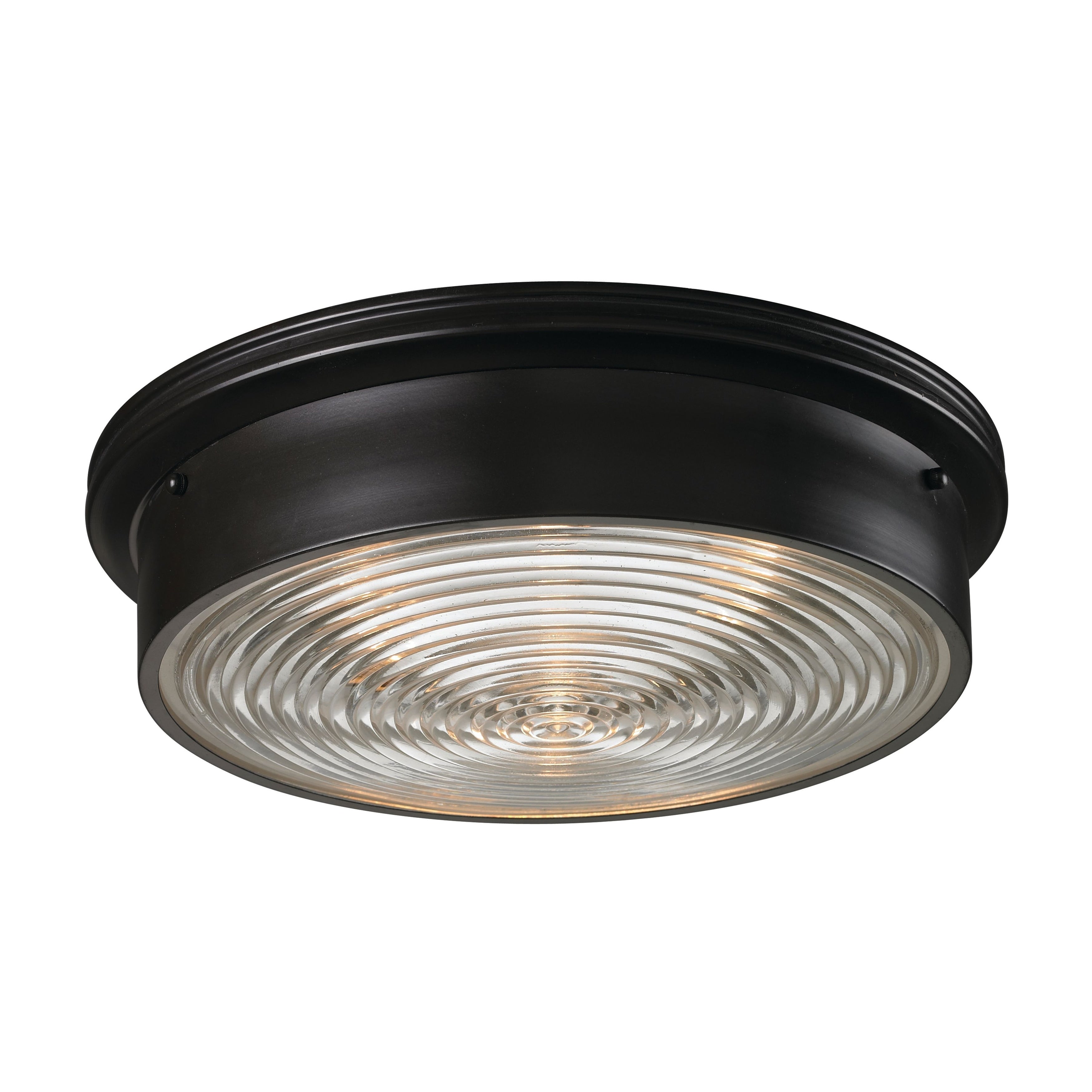 Atlas Lighting Chadwick Metal 3 Light Flush Mount 15 Inch Wide