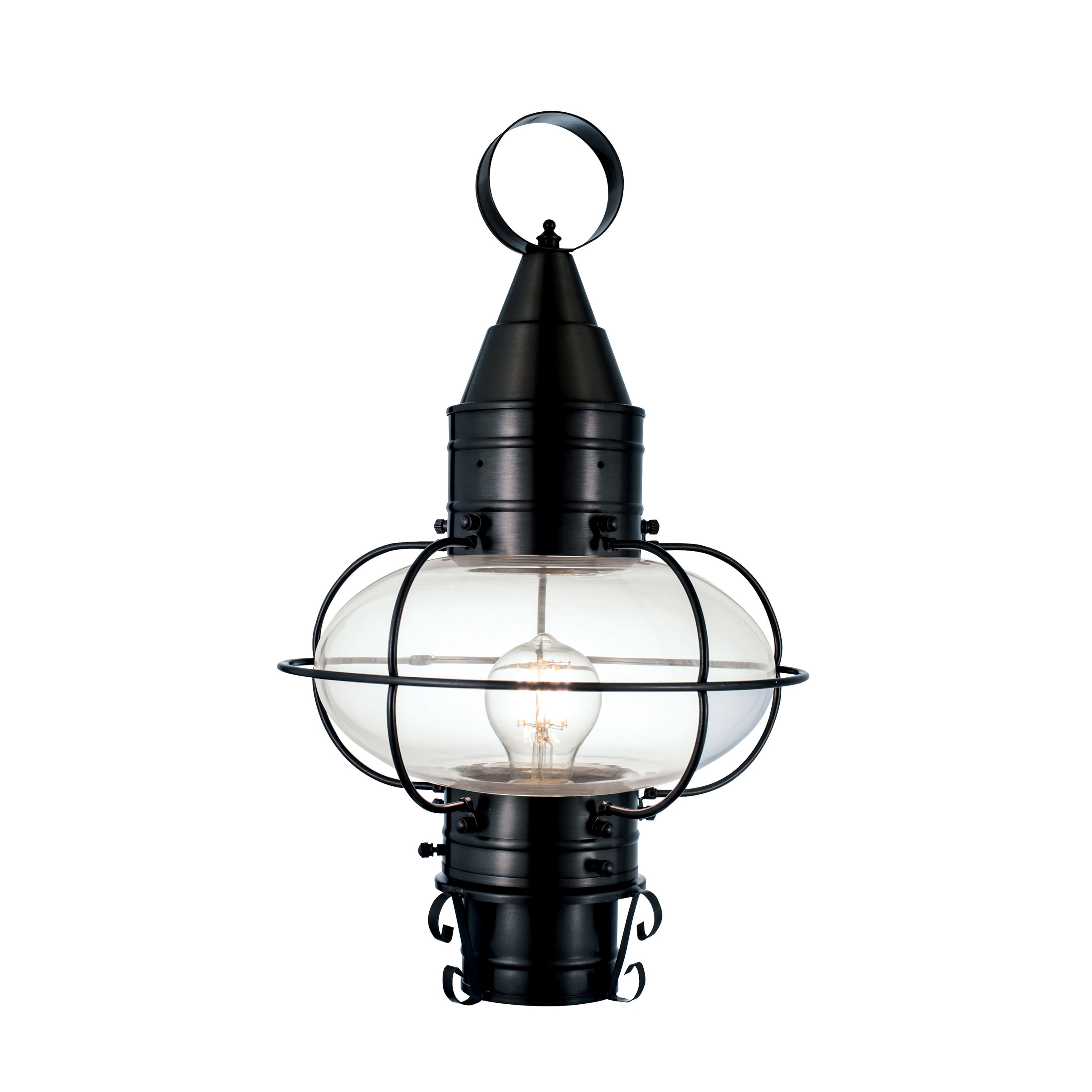 Atlas Lighting Classic Onion Traditional 1 Light Outdoor Post Light 17.5 Inch Tall