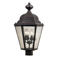 Atlas Lighting Costwold Traditional 4 Light Outdoor Post Light 18 Inch Tall
