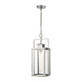 Atlas Lighting Crested Butte Mission Style Clear Glass 1 Light Outdoor Pendant 9 Inch Wide