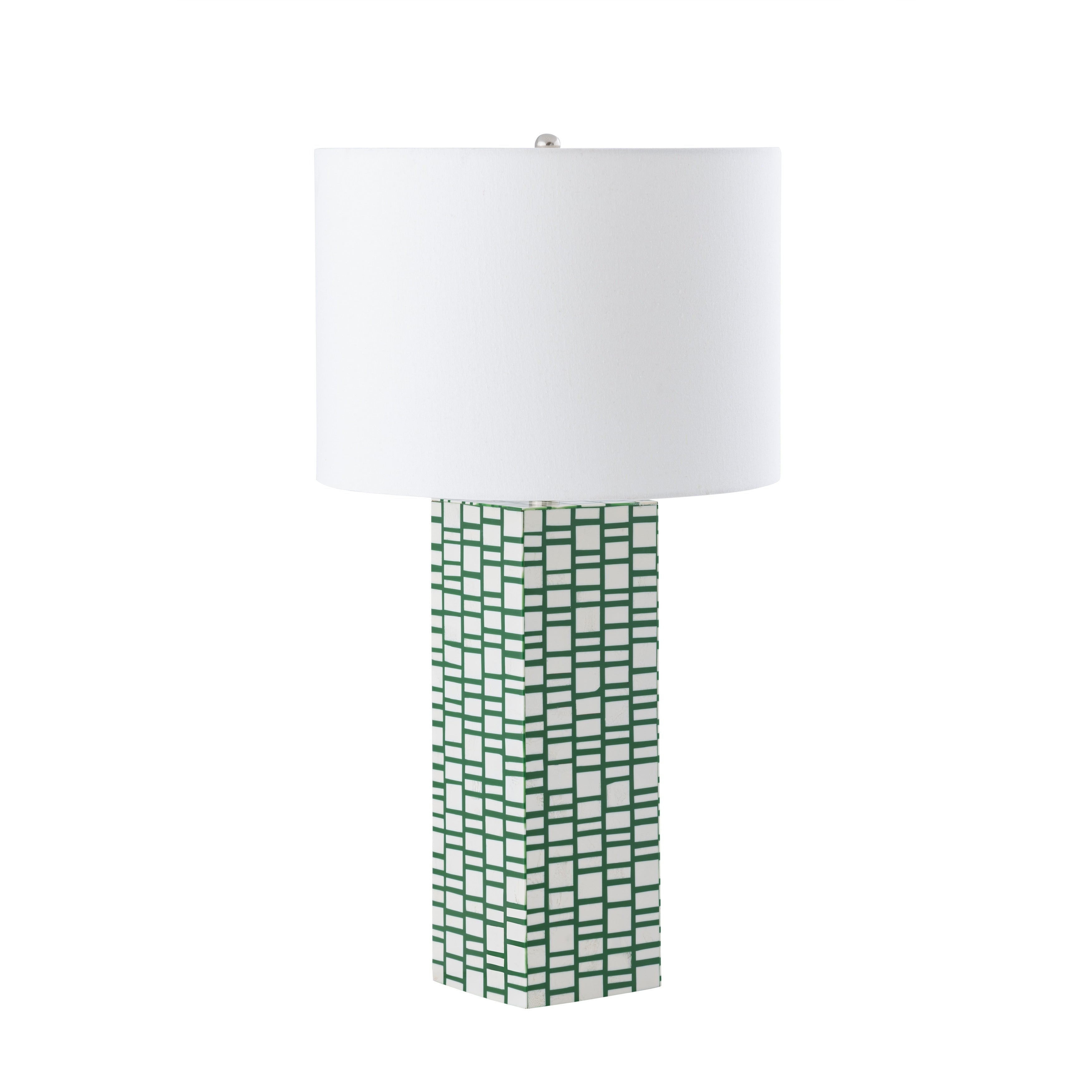Atlas Lighting Etten 27 High 1 Light Table Lamp Green 27 Inch High