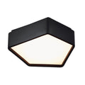 Atlas Lighting Fenway Integrated Led Geometric Metal And Glass Flush Mount