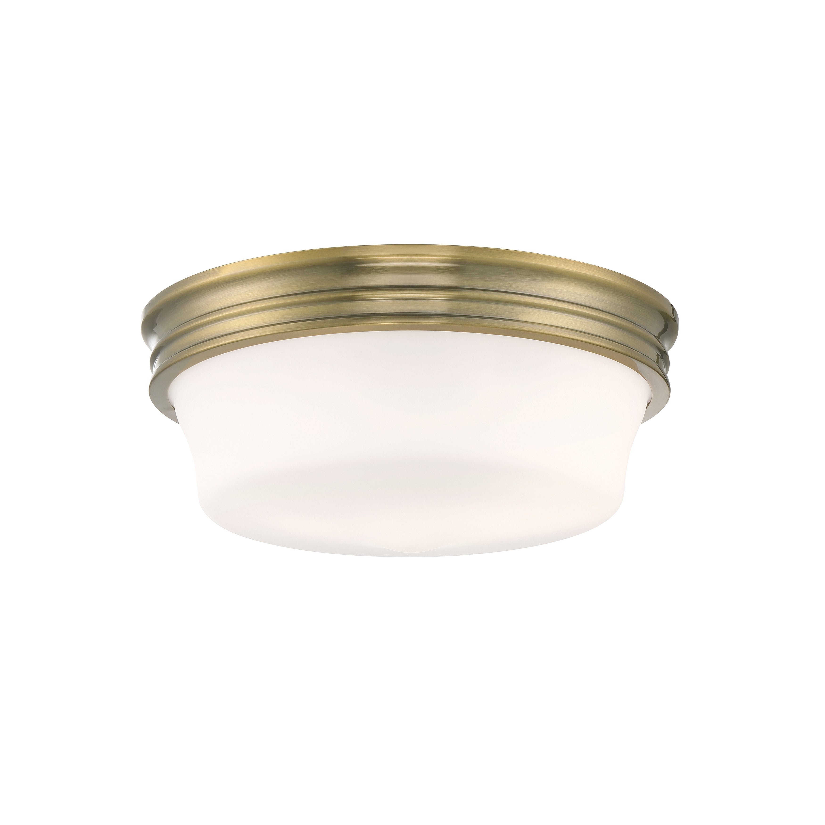 Atlas Lighting Galen Glass And Metal 3 Light Flush Mount