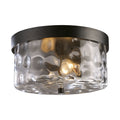 Atlas Lighting Grand Aisle Traditional 2 Light Outdoor Flush Mount 11 Inch Wide