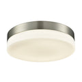 Atlas Lighting Holmby Opal Glass And Metal 1 Light Flush Mount 11 Inch Wide