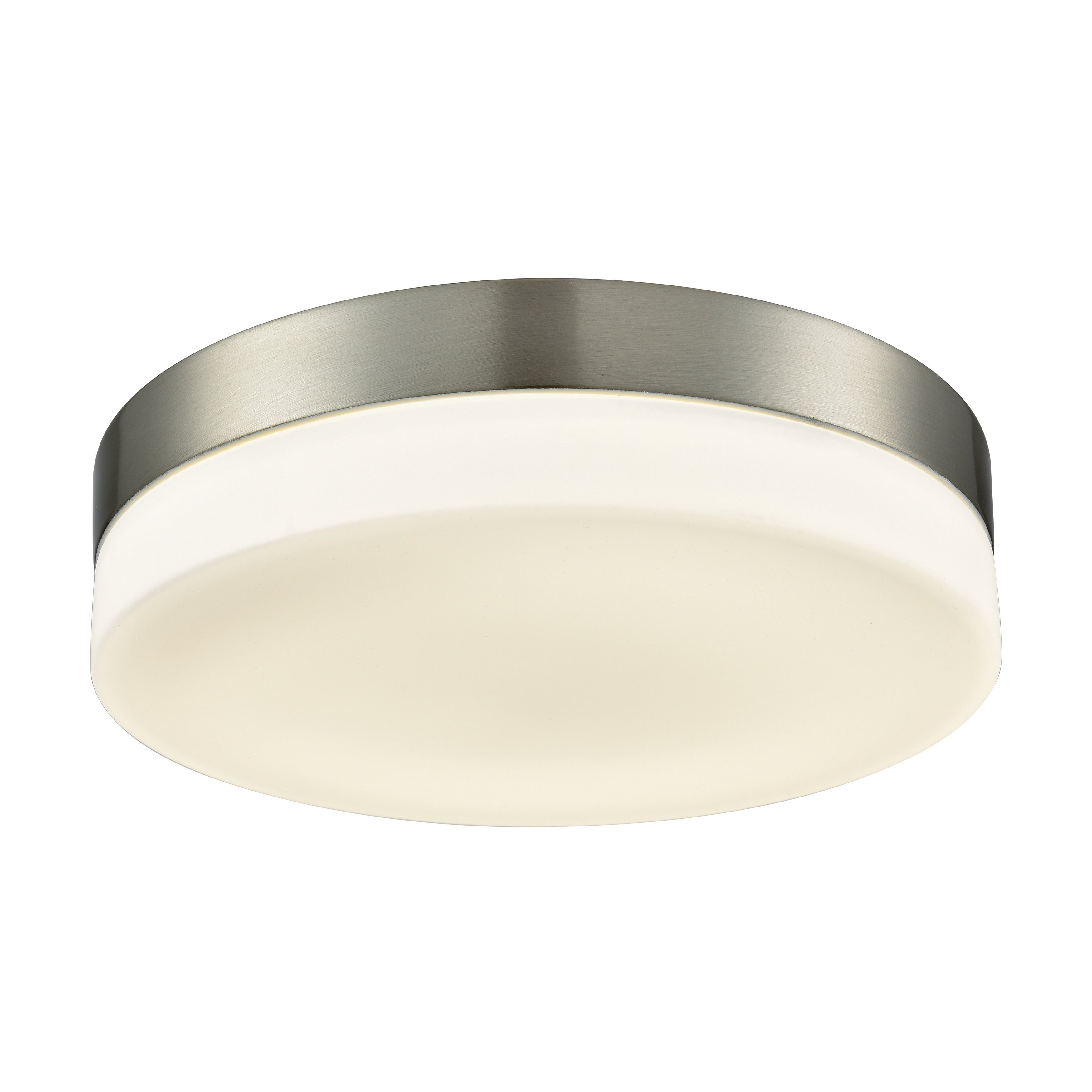 Atlas Lighting Holmby Opal Glass And Metal 1 Light Flush Mount 11 Inch Wide