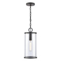 Atlas Lighting Hopkins 7.25 Wide 1 Light Outdoor Pendant Charcoal Black 7.25 Inch W