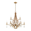 Atlas Lighting Katania 30 Wide 9 Light Chandelier Antique Gold 30 Inch W