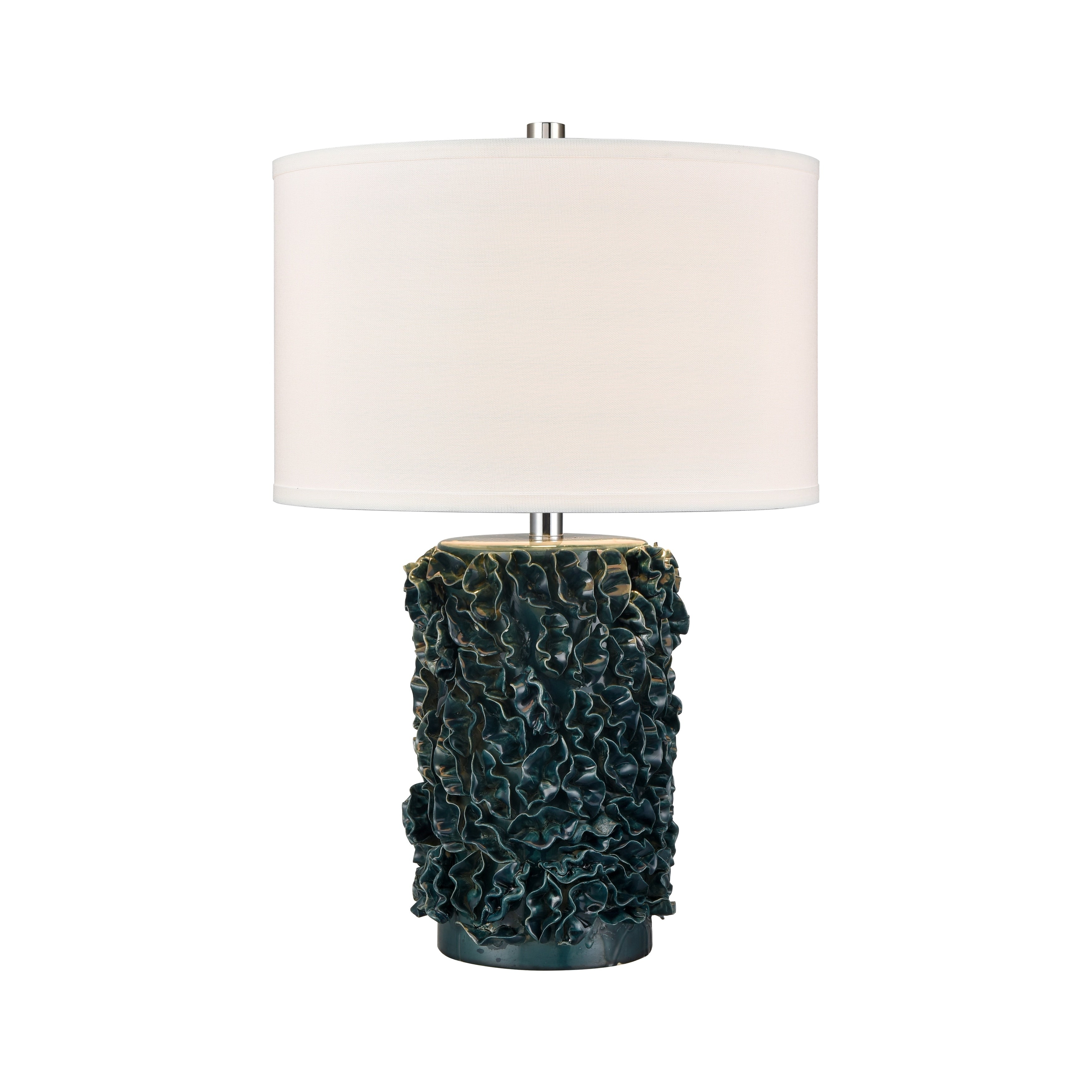 Atlas Lighting Larkin 25 High 1 Light Table Lamp Green Glazed 25 Inch High