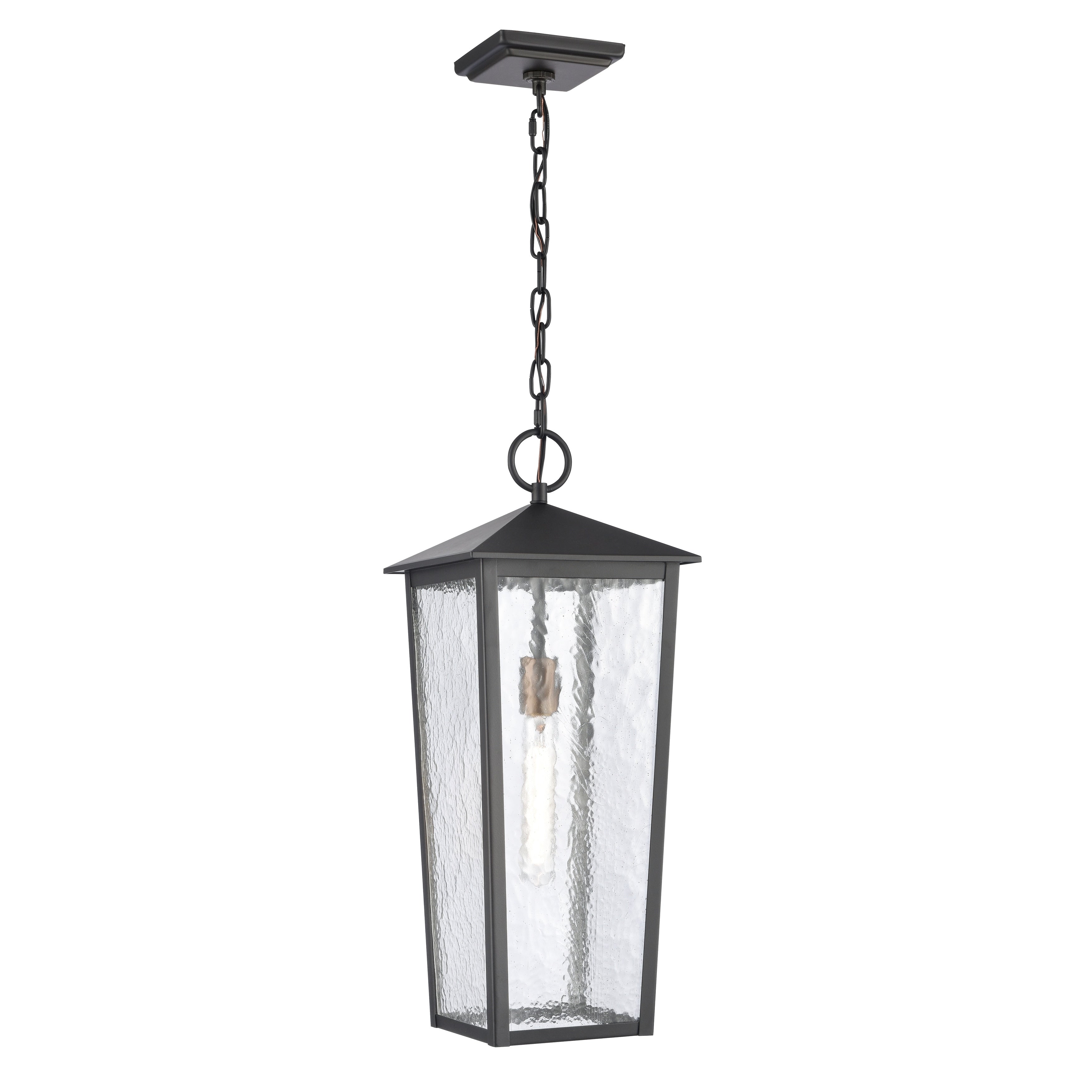 Atlas Lighting Marquis 9 Wide 1 Light Outdoor Pendant Matte Black 9 Inch W